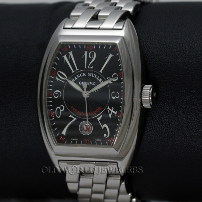 Franck Muller Conquistador Ref 8005SC Steel Black Dial